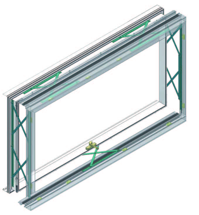 Parallel opening system